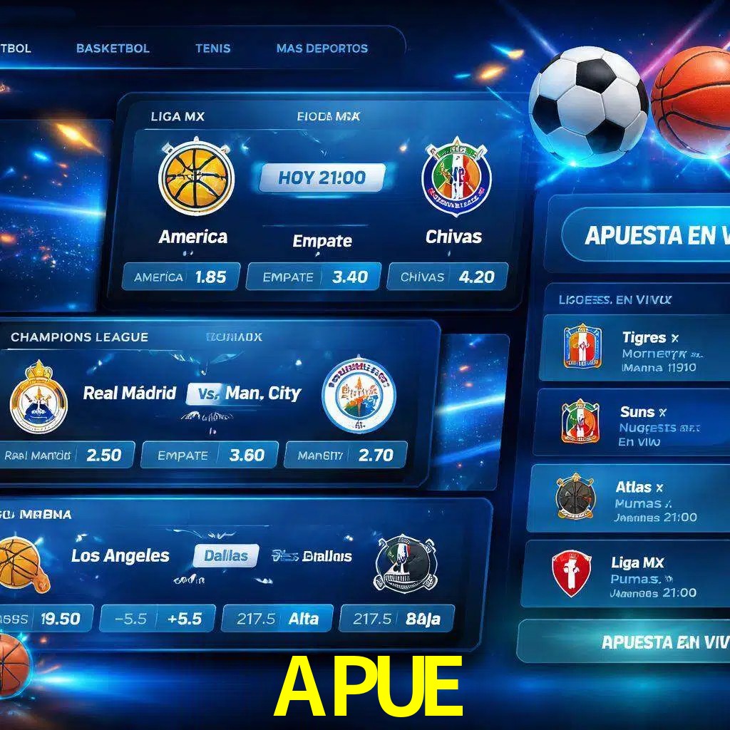 Mercados de apuestas deportivas APUE para jugadores en México